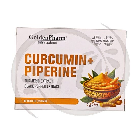 Golden Pharma Curcumin + Bioperine tabs № 30